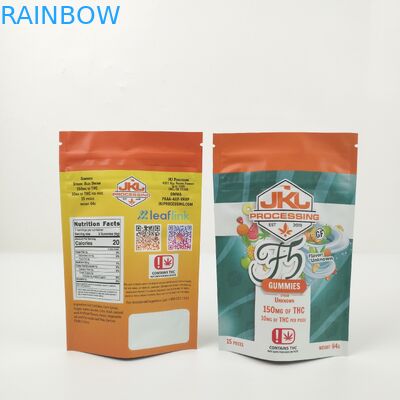 Mat Doypack 0.7c Al Bolsa Snack için Kompostlanabilir Stand Up Fermuar Kılıfı