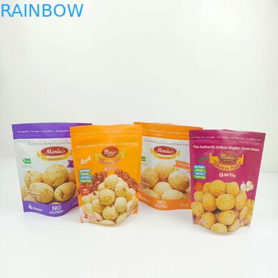 Gıda 50mic VMPET Açılıp Kapanabilir Fermuarlı Ambalaj Torbaları Baharat Tozu 12c Pe