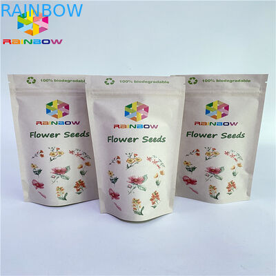 Pa 1.5c 80mic Kraft Kağıt Kilitli Torba Vmpet Lamine Somun Paketleme Torbaları