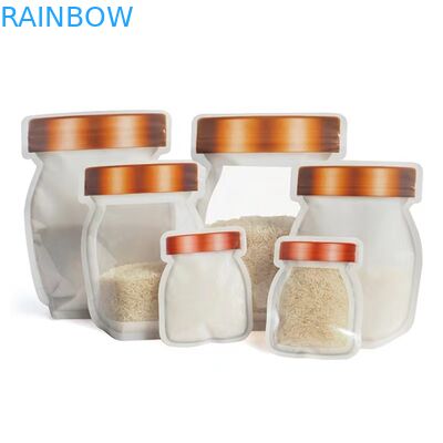 CBD Tohumları için Mason Kavanoz Torbaları CBD Çiçek Sakızları THC Indica Yaprak Düzensiz Fermuarlı Ambalaj Torbaları