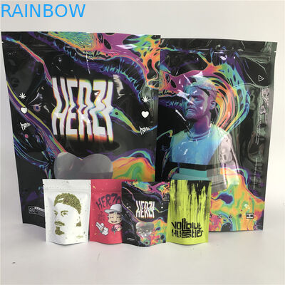 Özel Baskılı Tohumlar Yabani Otlar Duman Puro Sargısı Ambalajı Kehribar Yaprağı Tütün Kılıfı/Kör Sargı Ambalaj Torbaları