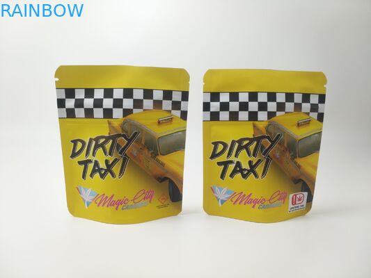 4X6 İnç Mylar Kilitli Torbalar Folyo Astarlı THC CBD İsviçre Yabani Otları