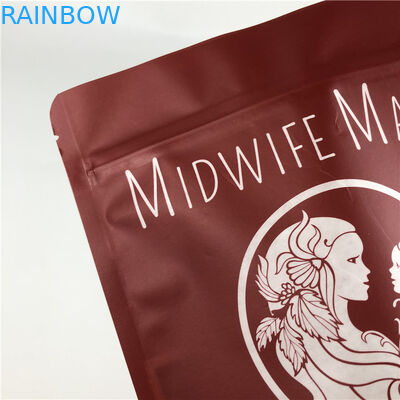 Alüminyum Gıda Paketleme Torbası Mat Etkisi Plastik Lamine Stand Up Çay Karışık Sebzeler Cips İçin Kese Torbaları