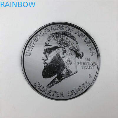 Yumuşak Dokunuşlu Plastik 3.5g Paketleri Mylar Çantalar Kalıp Kesim Düzensiz Torbalar Kilitli Yuvarlak Şekilli 7g Kurabiye Torbaları