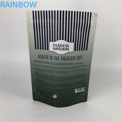 Özel Baskı Cipsleri Zip Kilidi Stand Up Kılıfı Beyaz Kraft Kağıt Torbalar