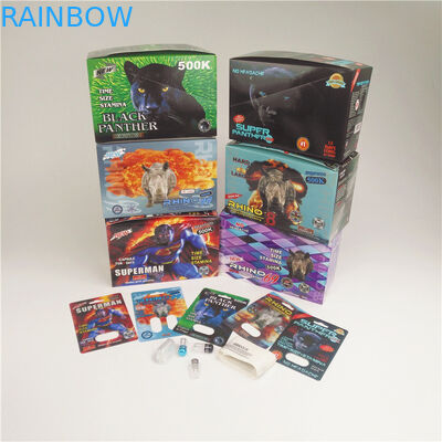 90mic Hap Kağıt Kartları 3D Kart Rhino 7 Plastik Kapsül Blister Holografik