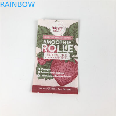 CMYK Biyobozunur Kraft Kağıt Torbalar 100 Mircon Şeker Sakızlı Çantalar BIO PLA