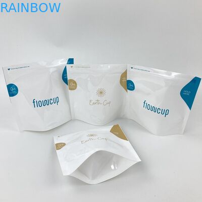 Mikrodalga Sterilizatör Mylar Snack Çantalar Adet Kupası İçin 150 Mikron