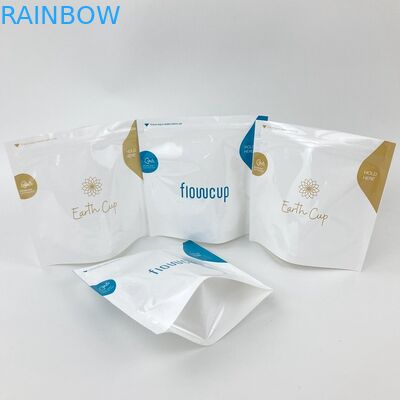 Mikrodalga Sterilizatör Mylar Snack Çantalar Adet Kupası İçin 150 Mikron