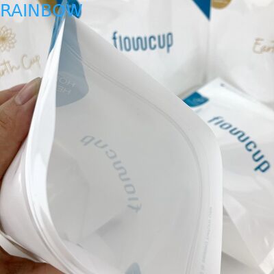 Mikrodalga Sterilizatör Mylar Snack Çantalar Adet Kupası İçin 150 Mikron