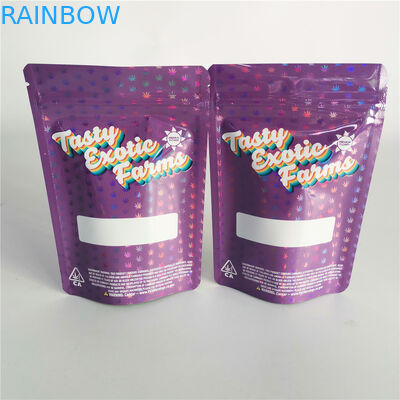 Çocuk Koku Korumalı Bitkisel Tütsü Ambalajı PET CBD Ot VMPET Bitkisel Ot Torbası