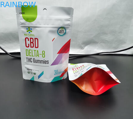 Çocuk Koku Korumalı Bitkisel Tütsü Ambalajı PET CBD Ot VMPET Bitkisel Ot Torbası