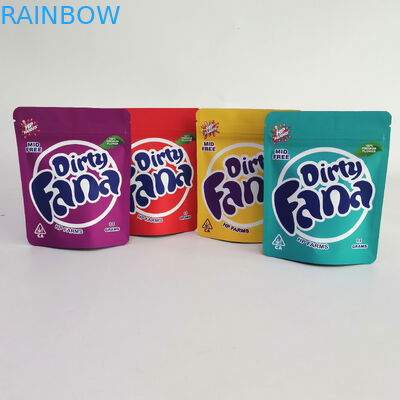 Edibles Mat Mylar Alüminyum Çanta Koku Korumalı Runtz 7g 35g CMYK Gravür