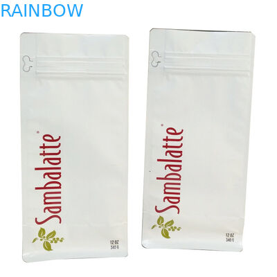 Gaz Alma Vanası Mat Kahve Kılıfı 110mic CMYK MOPP Düz Tabanlı Fermuarlı Çanta