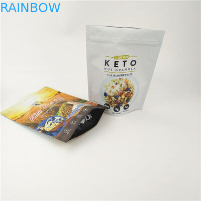 CMYK CPP Açılıp Kapanabilir Mylar Çanta Buzlu Stand Up Doypack Fermuar 120mic MOPP