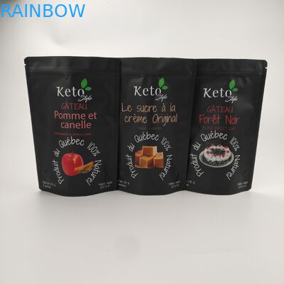 CMYK VMPET Plastik Fermuarlı Poşet Kendinden Sızdırmazlıklı 110 Mikron AL CPP Yenilebilir Mylar Çanta