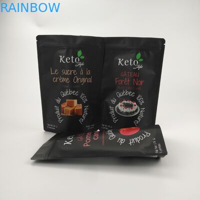 CMYK VMPET Plastik Fermuarlı Poşet Kendinden Sızdırmazlıklı 110 Mikron AL CPP Yenilebilir Mylar Çanta