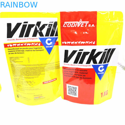 CMYK MOPP Plastik Koku Korumalı Torbalar Patlamış Mısır Stand Up 110mic