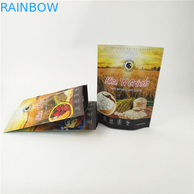 Yeniden Kapanabilir CMYK Renkli Mylar Kilitli Torbalar 200mic Stand Up Fermuarlı Kese