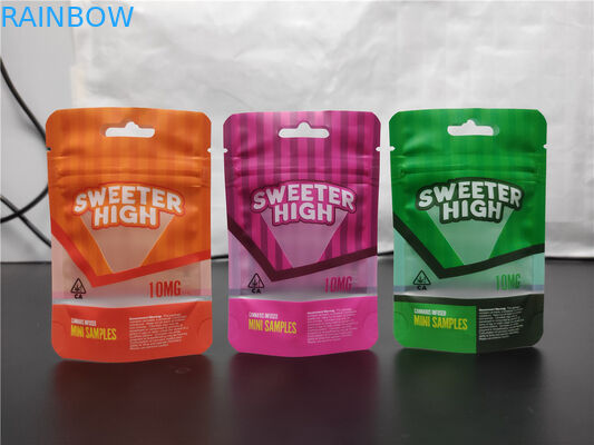 CBD Candy food Stand up mylar çantası Plastik Ambalaj Koku Korumalı