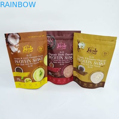 Lamine VMPET Alüminyum Folyo Stand Up Çanta Plastik Mylar Fermuarlı Çanta Nem Geçirmez