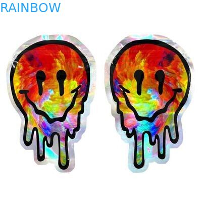 Düzensiz Şekil 3.5g Yenilebilir Mylar Plastik Torbalar Ambalaj İçin Koku Korumalı Mylar Çanta