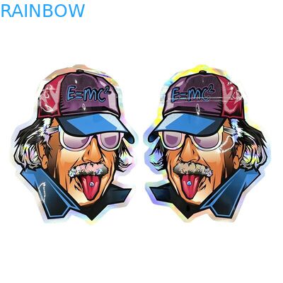 Yumuşak Dokunuşlu Mylar Folyo Mini Torbalar Kilitli Yuvarlak Şekilli Kalıp Kesim