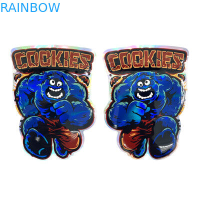 Yumuşak Dokunuşlu Mylar Folyo Mini Torbalar Kilitli Yuvarlak Şekilli Kalıp Kesim