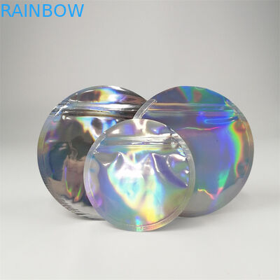 Özel Baskı Yenilebilir Yuvarlak Şekilli Plastik Torbalar Ambalaj 3.5g 7g