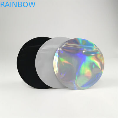 Özel Baskı Yenilebilir Yuvarlak Şekilli Plastik Torbalar Ambalaj 3.5g 7g