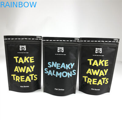 CMYK Baskılı Plastik Torbalar Ambalaj Kraft Kağıt Köpek Maması Torbası