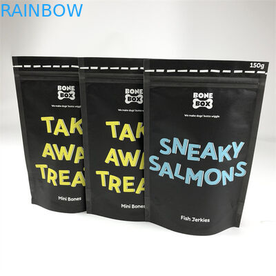 CMYK Baskılı Plastik Torbalar Ambalaj Kraft Kağıt Köpek Maması Torbası