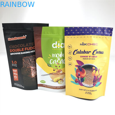 Gıda Sınıfı Zip Kilit Plastik Torba Alüminyum Folyo Fermuarlı Stand Up Çanta