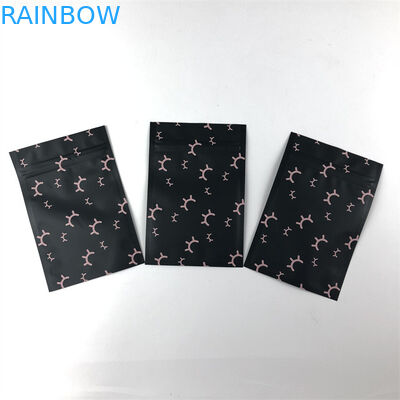 Yeniden Kapanabilir Mylar Alüminyum Folyo Zip Kilit Plastik Torba Üç Taraflı Conta