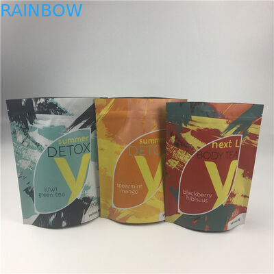 Alüminyum Folyo Doypack Koku Korumalı Çay Gıda Fermuarlı Paketleme Torbaları