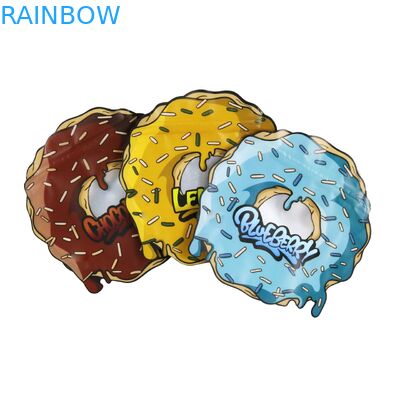 Yuvarlak Daire Düzensiz Açılıp Kapanabilir Kalıp Kesim Mylar Çanta Özel Şekil 3.5 7 Gram