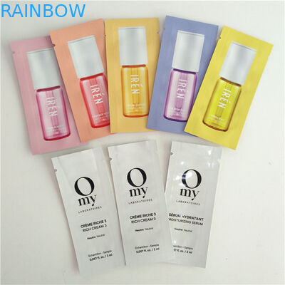 Isı Yalıtımlı Kozmetik Numune Paketleme Poşetleri Düz Kese Mylar Folyo 3 Taraflı Mühür Torbaları