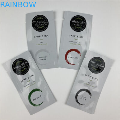 Fermuarlı Mini Kraft Kağıt Kozmetik Kılıfı Ambalajı Boş Folyo Kahve Çay Hapı Poşet