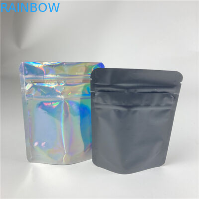 Hologram Plastik Torbalar Ambalaj Stand Up Fermuarlı Çanta Çocukların Açamayacağı