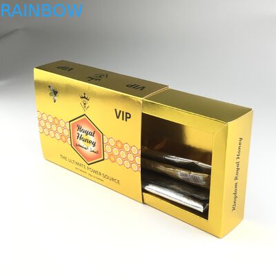 Altın Folyo Ekran Kutusu ile 10g Ham Bal Sıvı Ambalaj Torbası Poşet