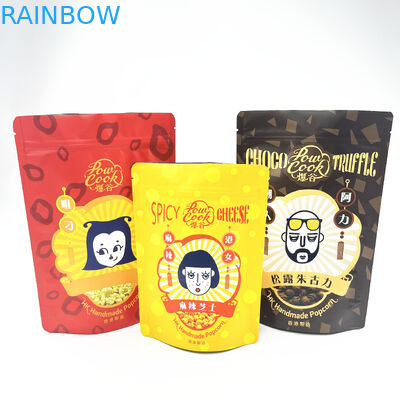 Gıda Snack Kurabiye İçin Açılıp Kapanabilir Koku Korumalı Mylar Alüminyum Kilitli Ambalaj Torbaları