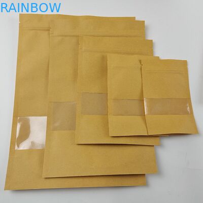 Özel Baskı Gıda Sınıfı Çay Poşetleri Ambalaj Fermuar Doypack Logolu Kağıt Torbaları Görün