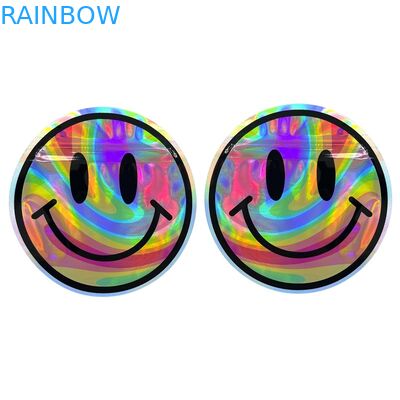 Özel Düzensiz Şekil Mylar Plastik Fermuarlı Çanta Koku Korumalı 3.5g 7g