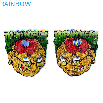 Düzensiz Açılıp Kapanabilir Zip Kilit Mylar Çantalar Şeker Plastik Kese