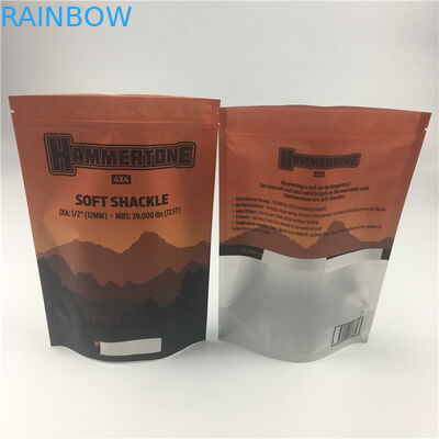 Vücut Ovma Banyo Tuzu Paketleme Torbasını Islatıyor Logo Zip Kilidi ve Pencereli Stand Up Doypack