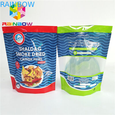 Vücut Ovma Banyo Tuzu Paketleme Torbasını Islatıyor Logo Zip Kilidi ve Pencereli Stand Up Doypack