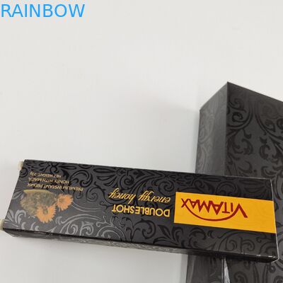 Toptan Özel Siyah Renkli Ambalaj 22g Poşet Ağırlığı Vitamax Enerji Bal İçin Tatlı Bal Kutusu