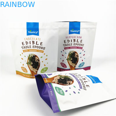 Kahve CBD Stand Up Mylar Çantalar 3.5g Plastik PE 50 - 200 mikron Kalınlık