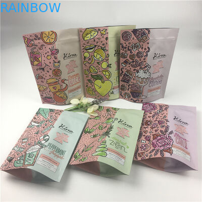 Tütün Baharat Kahve Çekirdeği Paketleme için Geri Dönüşümlü Stand Up Mylar Çanta 3.5g