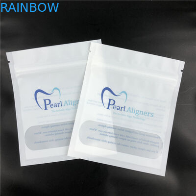 Mat Siyah Parantez Hizalayıcılar Düz Mylar Kilitli Torbalar Diş Aksesuarları İçin Açık Ön